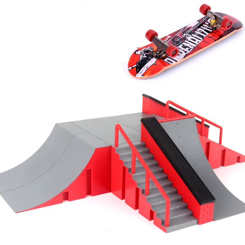 5pcs Ramp Parts Skate Park Kit for Tech Deck Finger Board Sport Training Props 