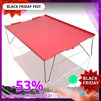 

2PCS Folding Table Outdoor Camping Bamboo Board Table Portable Oicnic Barbecue Small Table Table