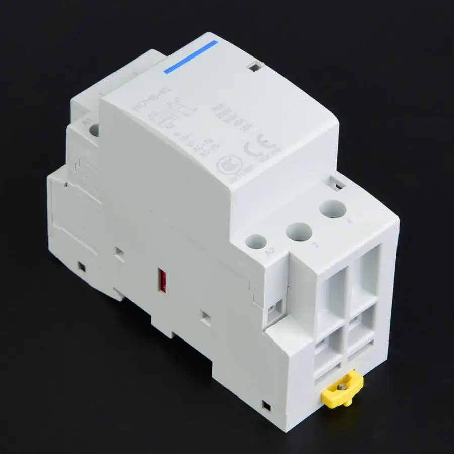 Американская классификация проводов 2р 40A 250 В переменного тока, 50/60HZ Din rail низкая Мощность потребление бытовой контактор в соответствии с стандартом 2NO