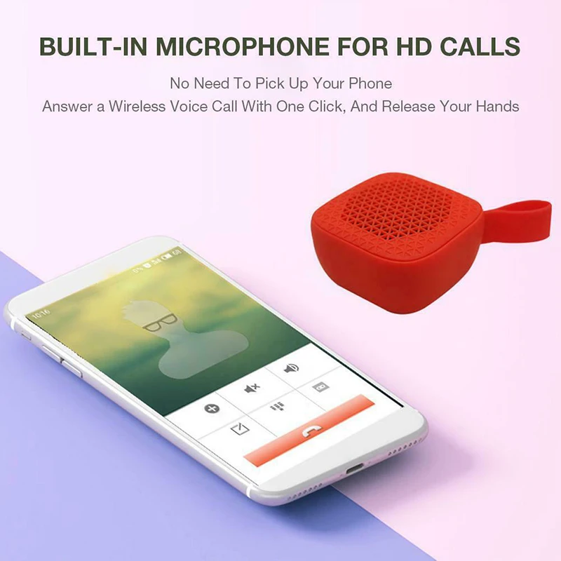 Портативный Bluetooth динамик беспроводной мини Bluetooth небольшой квадратный стерео динамик с портативным ремешком NK-Shopping
