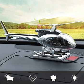 

Car Ornament Home Aromatherapy Helicopter Fragrance Zinc Alloy Solar Sunproof Gifts Automotive Figure Supplies Decoration