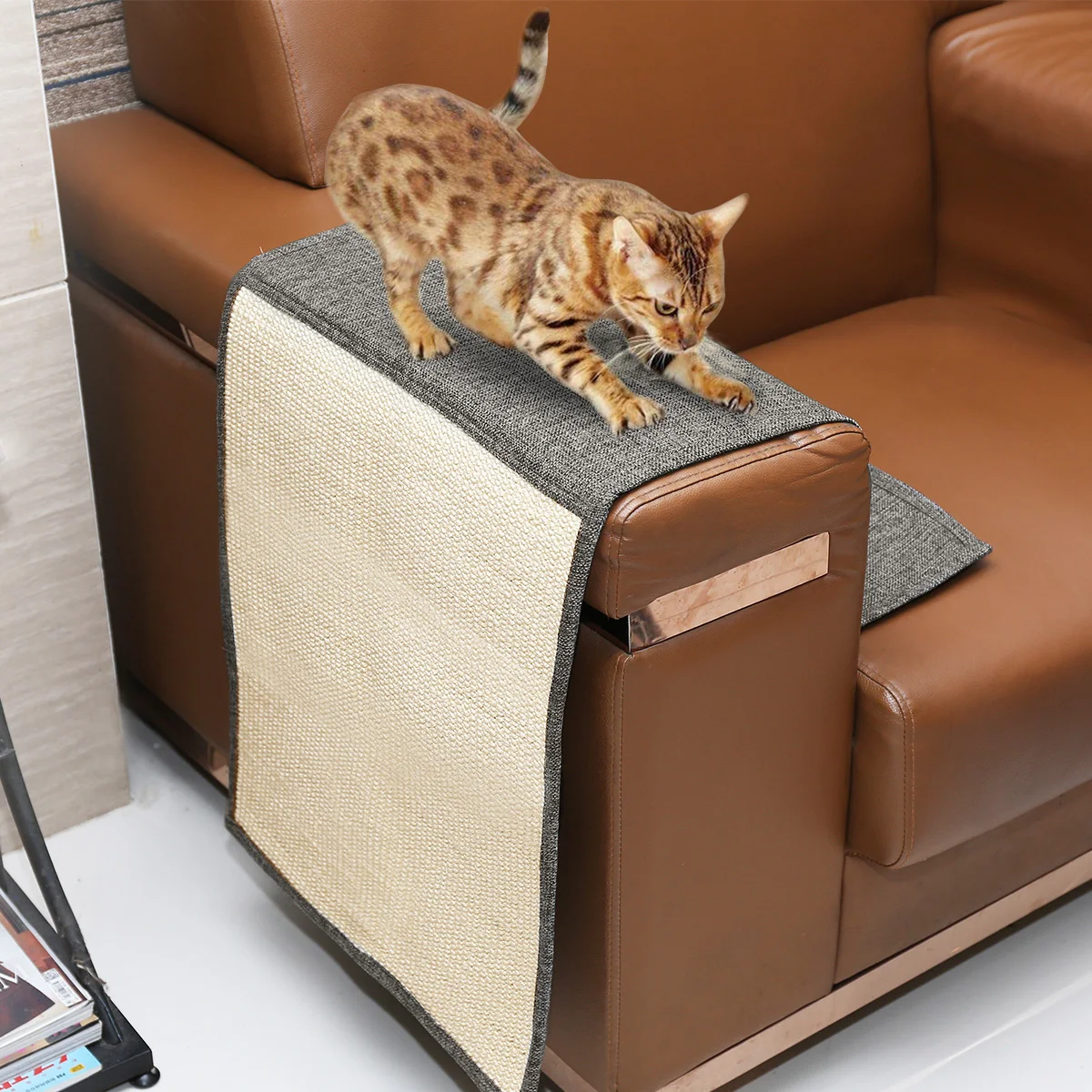 Когтеточка для мебели для домашних животных, коврик для дивана, защитный чехол, моющаяся прочная Когтеточка для кошек, чехол для дивана, чтобы предотвратить Когтеточка для мебели
