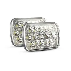 Lampe Led de travail à haute luminosité 45w, pour voiture, phares de camion, feux de route modifiés 