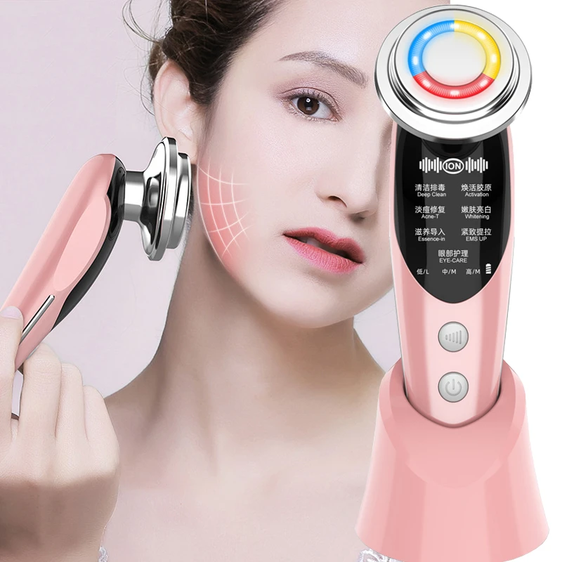 Electric Facial Massager Face Lifting Tightening LED Light Anti Aging Microcurrent Galvanic Skin Care Tools Home Beauty Machine|Home Use Beauty Devices| - AliExpress