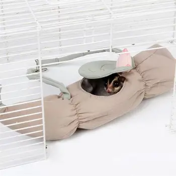 

1Pc Adorable Hammock Hanging Sleeping Bed Practical Nest Double Layer Hammock for Hamster Pet Squirrel Samll Animal