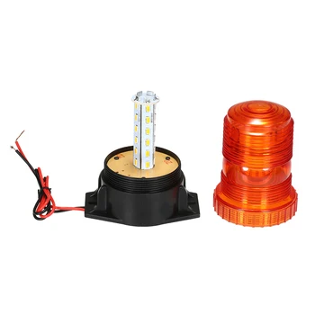 

Hot Emergency Warning Light 30 LED Amber/Yellow 15W Emergency Warning Flashing Safety Strobe Beacon Light for Truck Car Bus 9-3