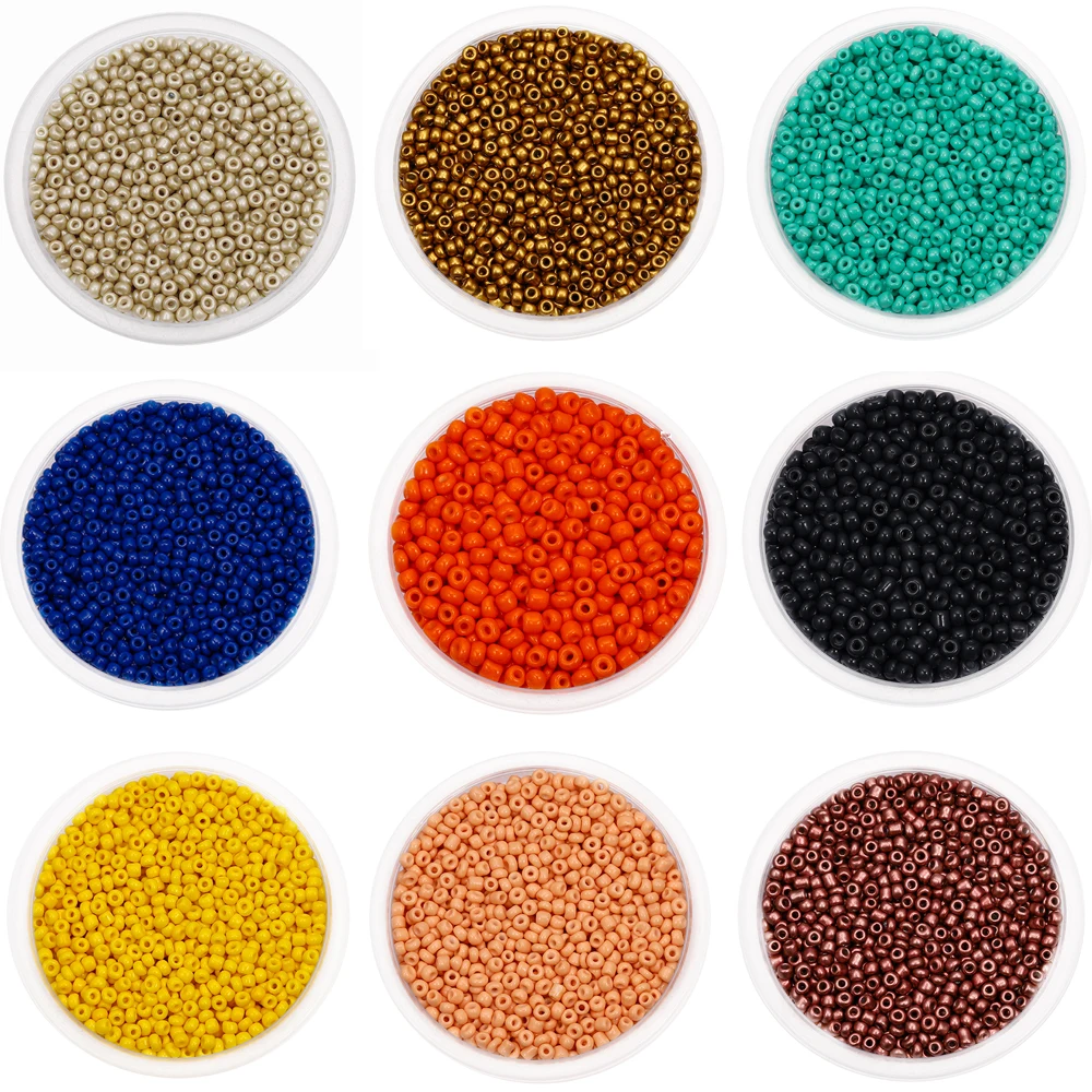 Graines en verre tchèque, 300 pièces, 4mm, breloques, trou rond ample, pour fabrication de bijoux à bricoler soi-même, accessoires et fournitures