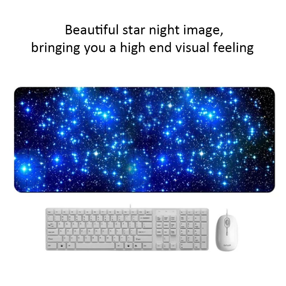 Коврик для мыши звездное небо изображение запирающийся край большой