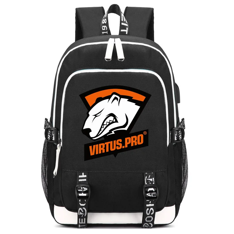 Игровая школьная сумка CS рюкзак csgo с usb зарядным портом и замком и интерфейсом наушников для студентов колледжа работы мужчин и женщин - Цвет: style5 black