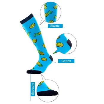 

Cycling Socks Calcetines Ciclismo Compression Socks Knee High/Long Quick Drying Yellow Blue Hosiery Cycling Footwear Accessories