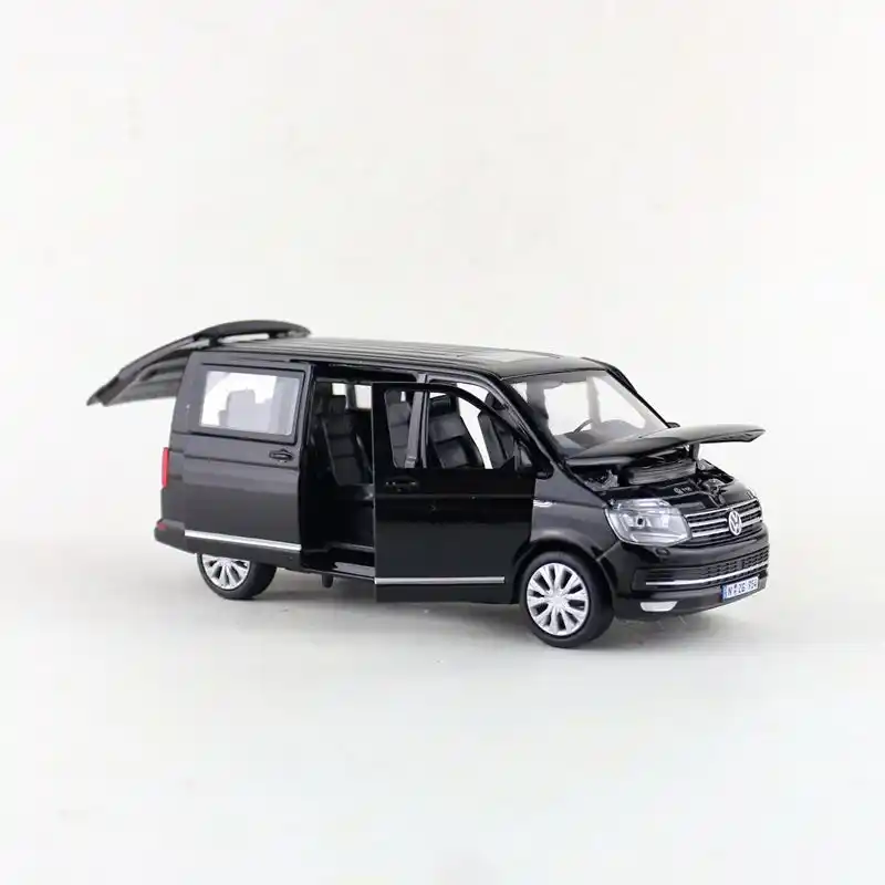 VW T6 Multivan MPV 1:32 Model Car Diecast Toy Kids Gift Sound /& Light Black