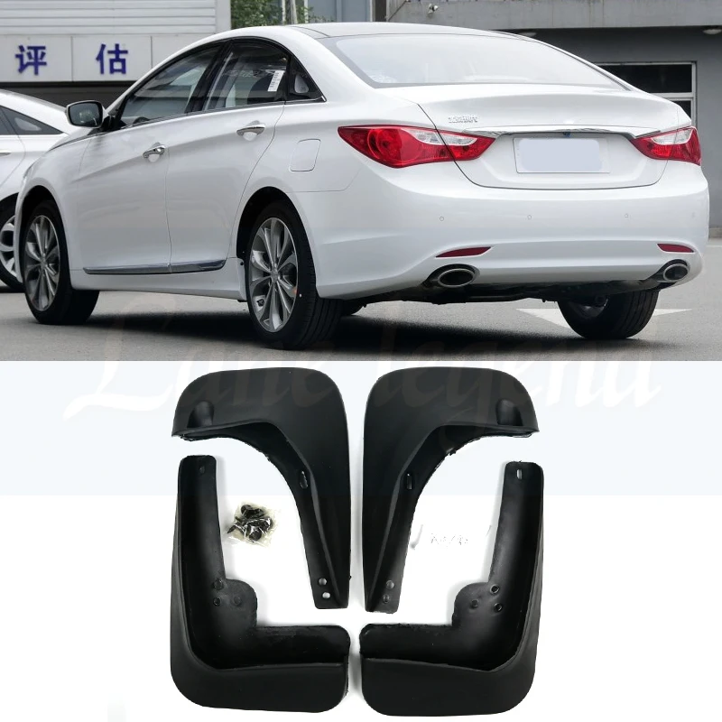 OE Styled литых автомобильных брызговиков для hyundai Sonata i45 YF 2011 2012 2013 mudflaps Брызговики щитки Брызговики стайлинга автомобилей