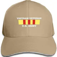 Регулируемая бейсболка для ветеранов армии США и Вьетнама