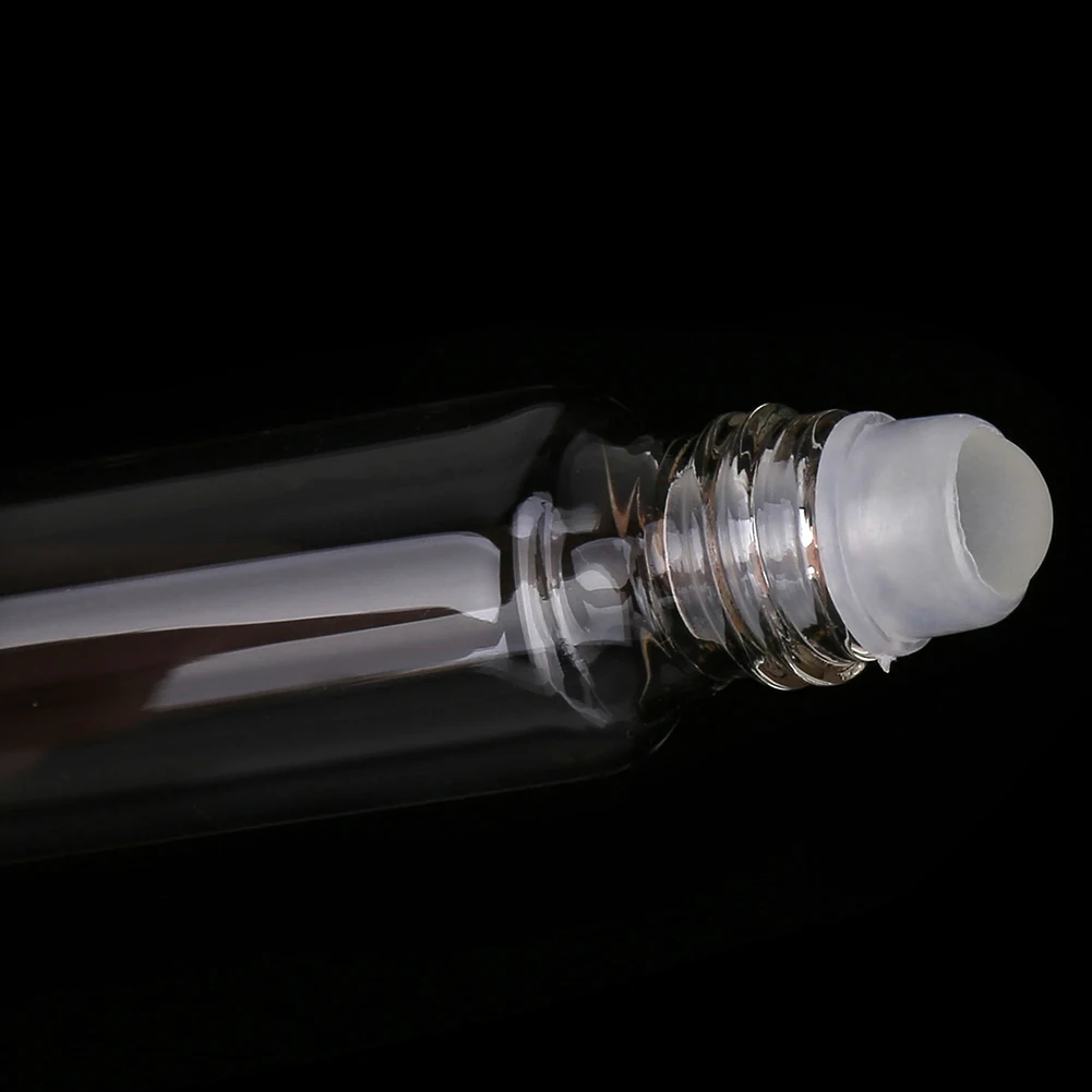 6 шт 10 мл эфирное масло многоразовая бутылка Мини Прозрачное стекло пустая Косметическая роликовая бутылка