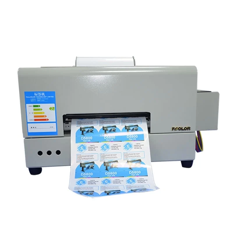 Small Adhesive Sticker Printer Machine A4 Desktop Label Printer 6 Colors  Inkjet Sticker Printing Machine - AliExpress