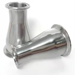 O/D 19/25/32/38/45/51/63/76/89/102mm Reducer SS304 Stainless Steel Sanitary Ferrule 50.5-119mm Concentic Pipe Fitting Tri Clamp