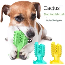

Pet Cleaning Products Cactus Rubber Plate Dog Chew Gum Training Grinding Stick Chew Toys Stuff Non Toxic Supplies Accessories