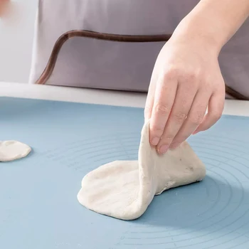 

Silicone Kneading Dough Mat Non-stick Built-in Scale Baking Rolling Pastry Mat Bakeware Liners Pads Cooking Tools