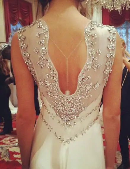 Новая Мода vestidos formales расшитое бисером белое длинное шифоновое выпускное свадебное платье с открытой спиной платья для матери невесты