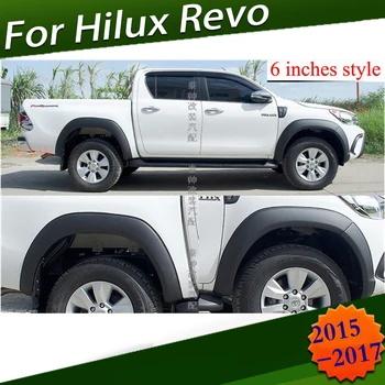 

Wheel Arch Fender Flares Accessories Black Mudguards For Toyota Hilux Revo 2016 2017 2018 Double Cabin
