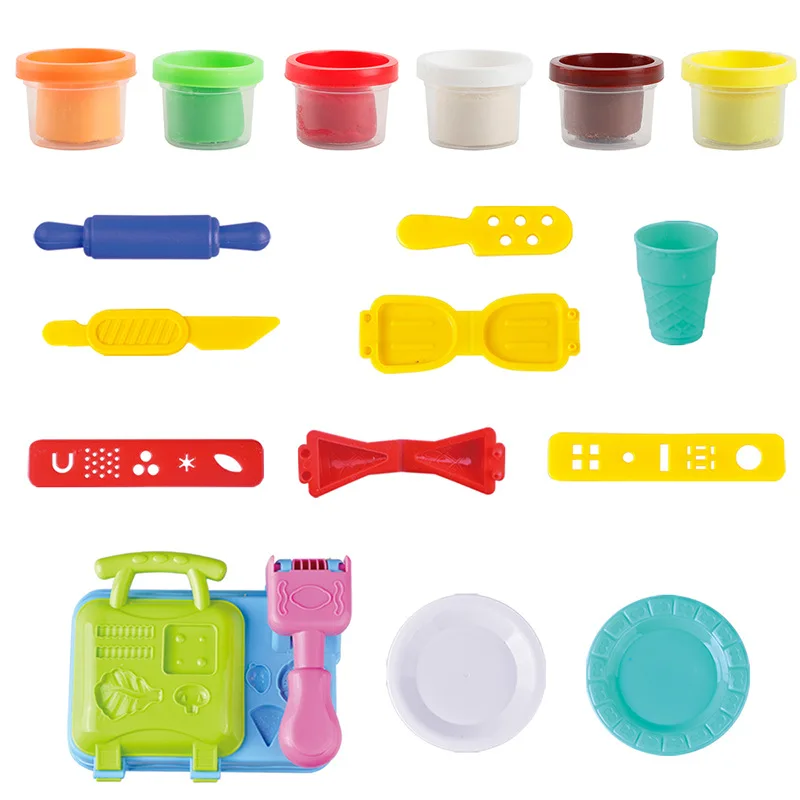 Детская модель игровой домик Сделай Сам цветная глиняная игрушка креативный гамбургер машина лапша производитель Пластилин Плесень ручной работы набор