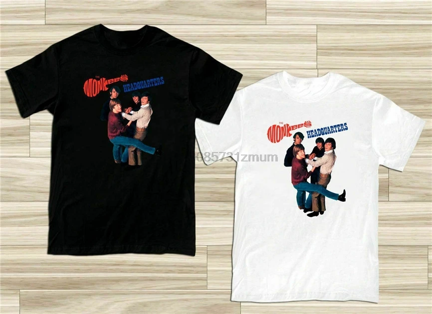 The Monkees Headquarters Rock Band Legend белая черная рубашка размер США s-xxxl Zm1 Бесплатная доставка