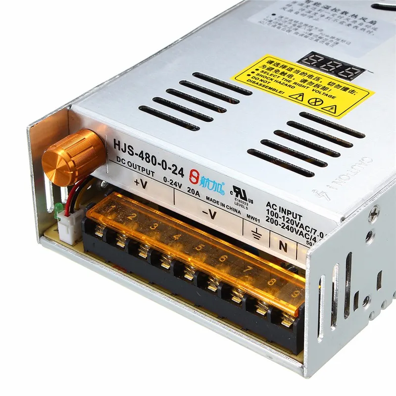 Smuxi AC 110 220 В к DC 0-48 в Регулируемый переключатель питания адаптер драйвера для светодиодной ленты Выключатель света блок питания