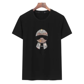 

2020 3D Print Bag Bugs Oversize TShirt Women Summer Loose T-Shirt Luxury Cotton T Shirt Tops Tee Black Plus size 4XL 5XL