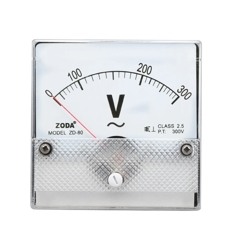 Analog Voltmeter Meter - AC Pointer Voltmeter 0-500V Scale Range