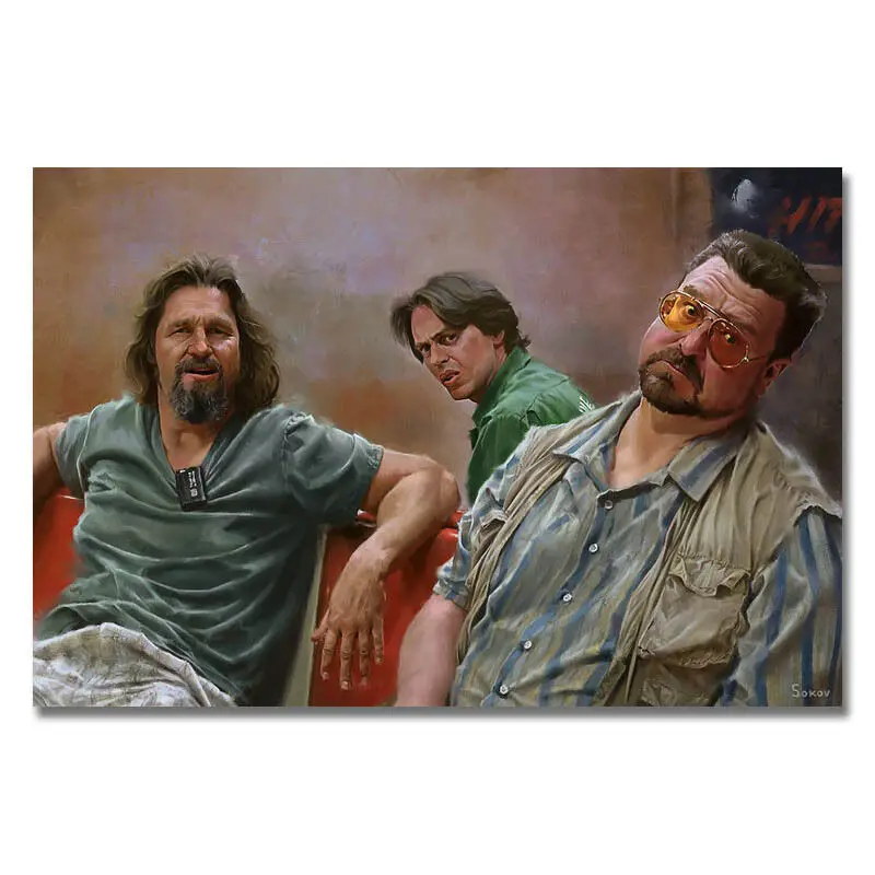 Большой Lebowski комедия фильм SILK плакат декоративной живописи 24x36 дюймов|Рисование