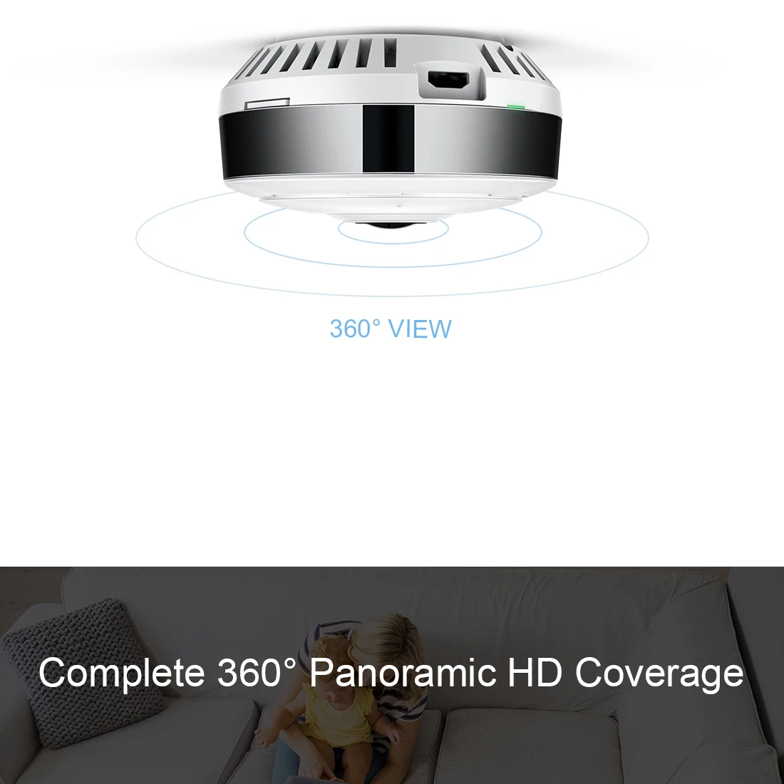 FREDI IP камера 360 градусов панорамная рыбий глаз беспроводная WiFi 960P HD 1.3MP