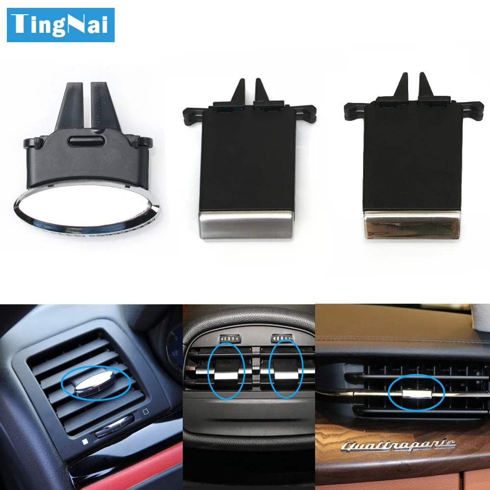 

Car Front Rear Air Conditioning AC Vent Grille Clip Slider For Maserati Quattroporte GranTurismo GranCabrio Ghibli