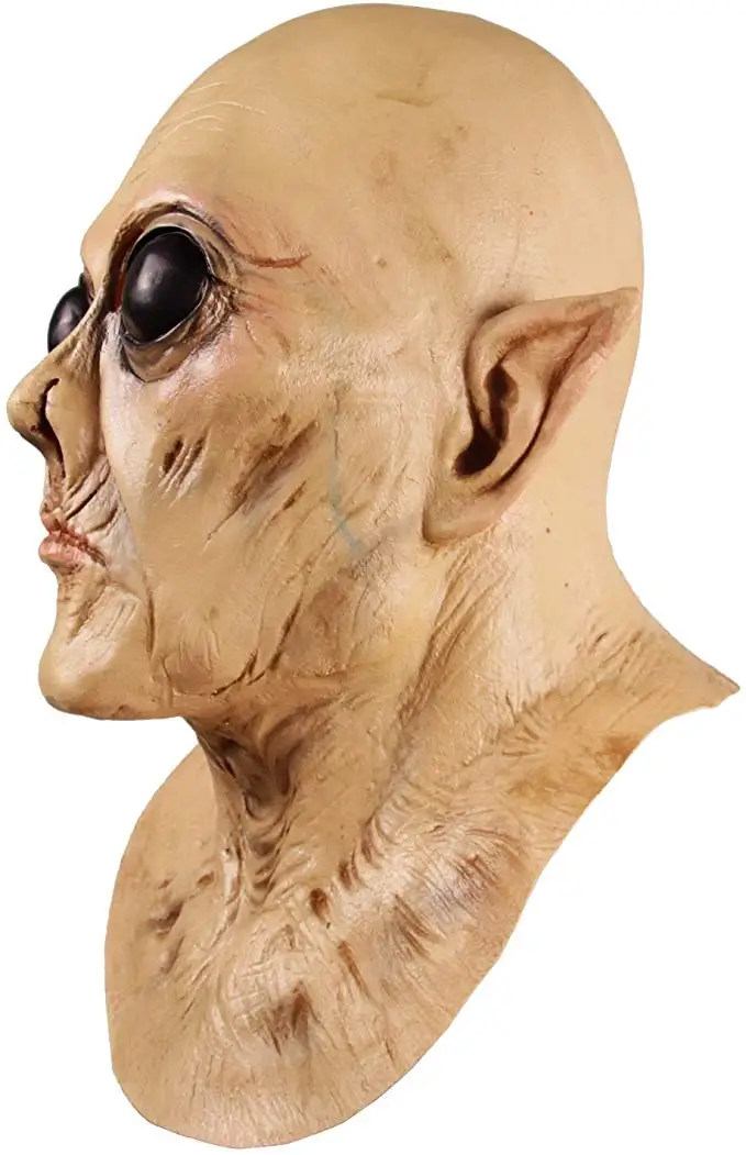 Molezu UFO Alien Mask латексная жуткая маска для Хэллоуина вечерние костюмы