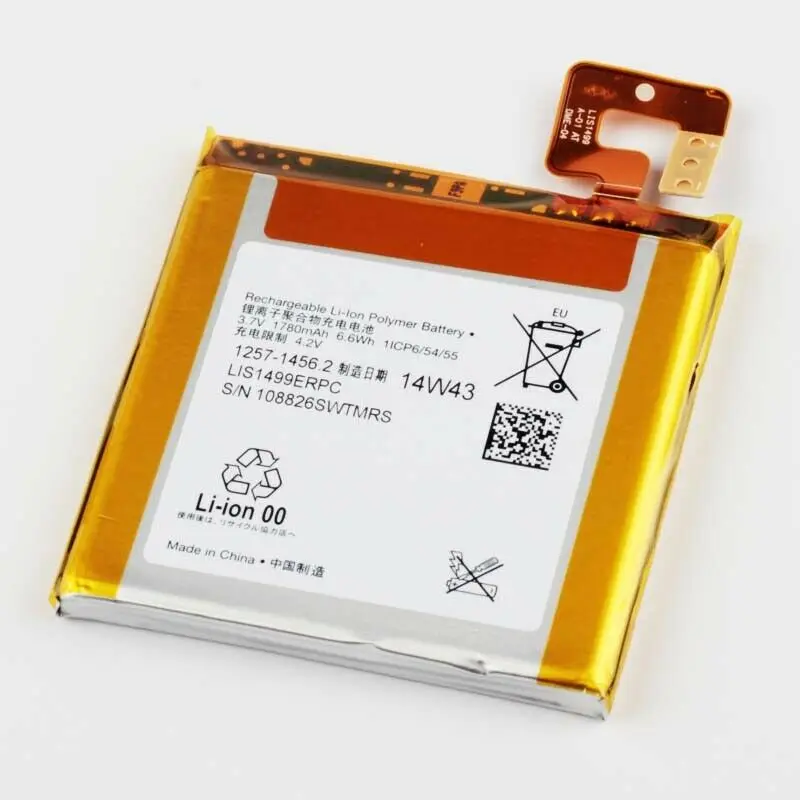 Оригинальная батарея 1780 мАч LIS1499ERPC для SONY Xperia T Xperia TL LT30p