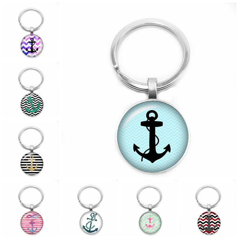 2019 Новый горячий ручной работы художественный Брелок Якорь Руль морской Любовь