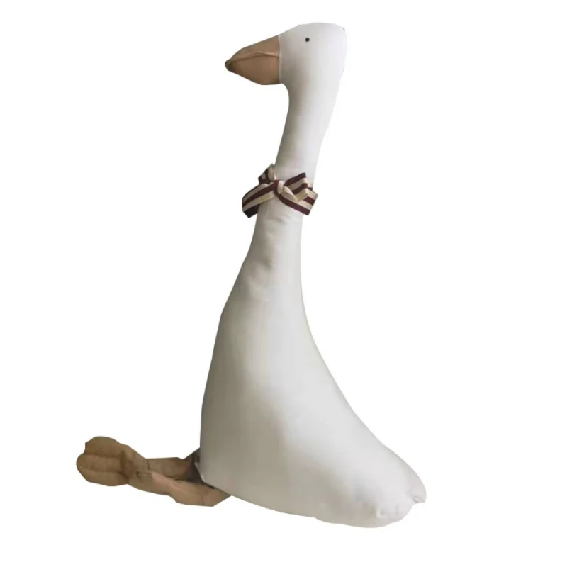 Big White Goose Plush Pillow Cute Cartoon Simulation Pillow High Quality Stuffed Doll Novelty Gift For Girlfriend Kids Pillow2 - Цвет: Goose