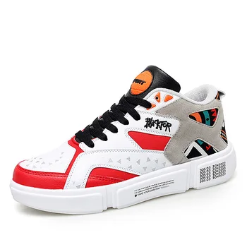 

2020 New Style Light Hard-Wearing Board Shoes Men's Shoes Trendy Shoes Breathable Hip-hop Street Sports Casual Shoes Lace-Up