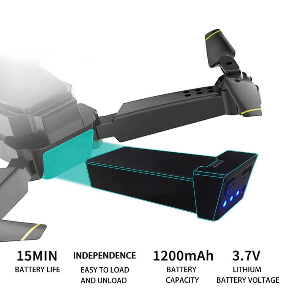 Складные радиоуправляемые дроны GD89 с 4K камерой мини Квадрокоптер WiFi GPS