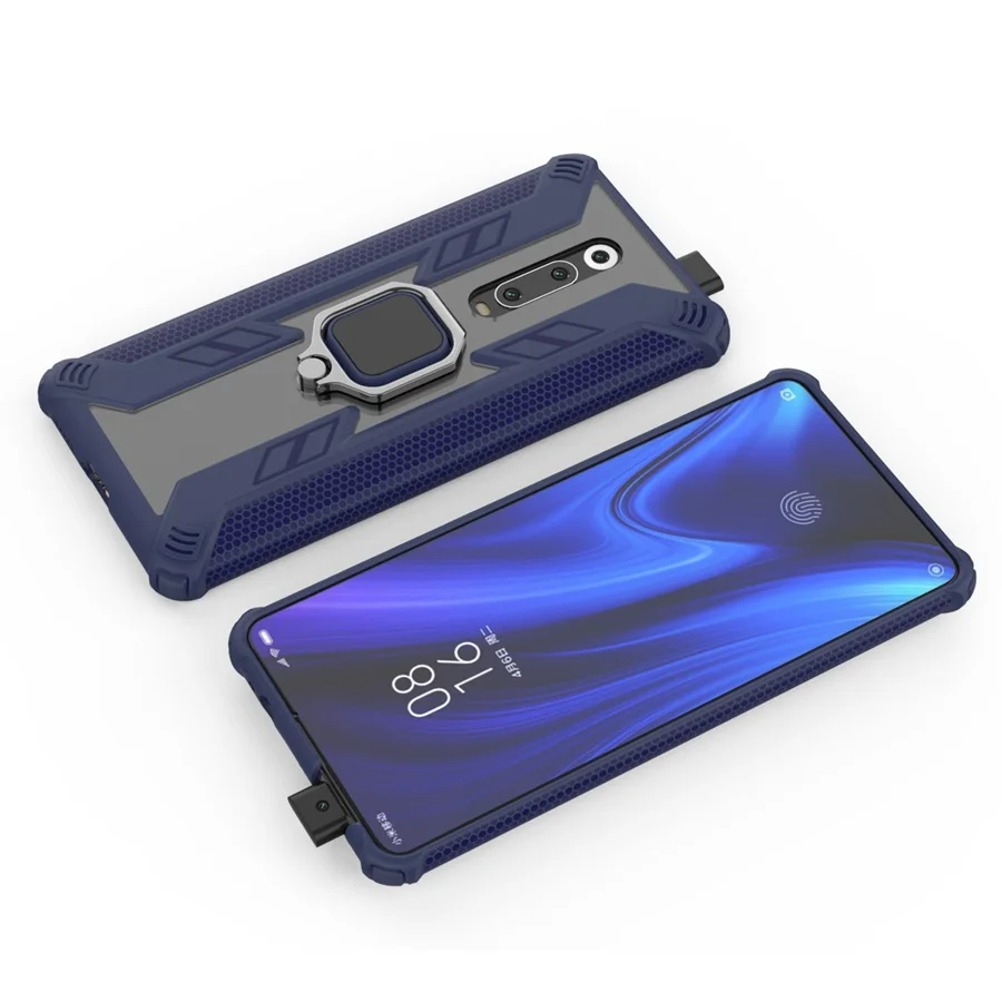 Сверхпрочный робот Хищник армированный чехол с подставкой для Xiaomi mi 8 lite Red mi Note 7 Red mi K20 Pro mi 9T Прочный Гибридный чехол