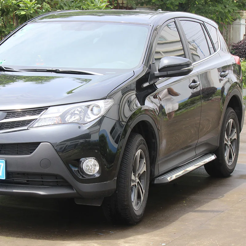 Боковой шаг Беговая доска боковой бар для TOYOTA RAV4 до C-HR HIGHLANDER TUNDRA CREW CAB, высокое качество, сверхмощный