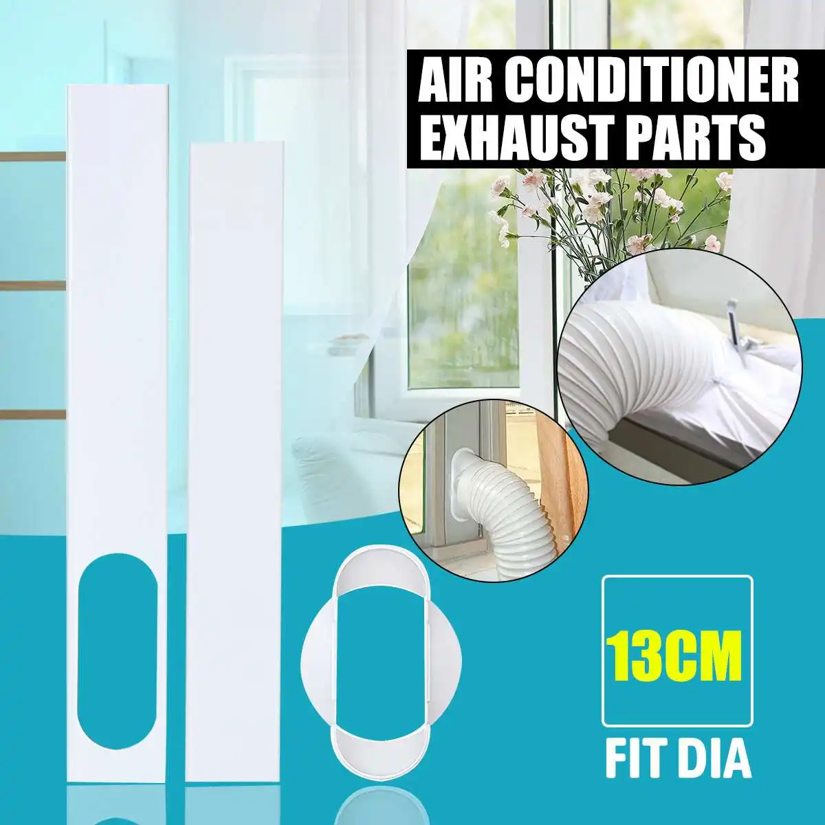 

Portable Air Conditioner Spare Parts Window Slide Kit Sliding Boards Nozzle Connector Set Portable Air Conditioner Accessories