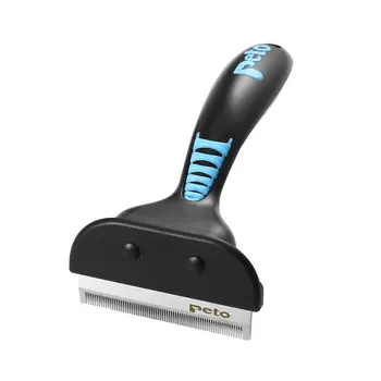 

Professional Pet Faded Hair Comb Dogs Cats Hair Removal Comb Brushes Pet Grooming Tools with Non-slip Handle Pet Supplies