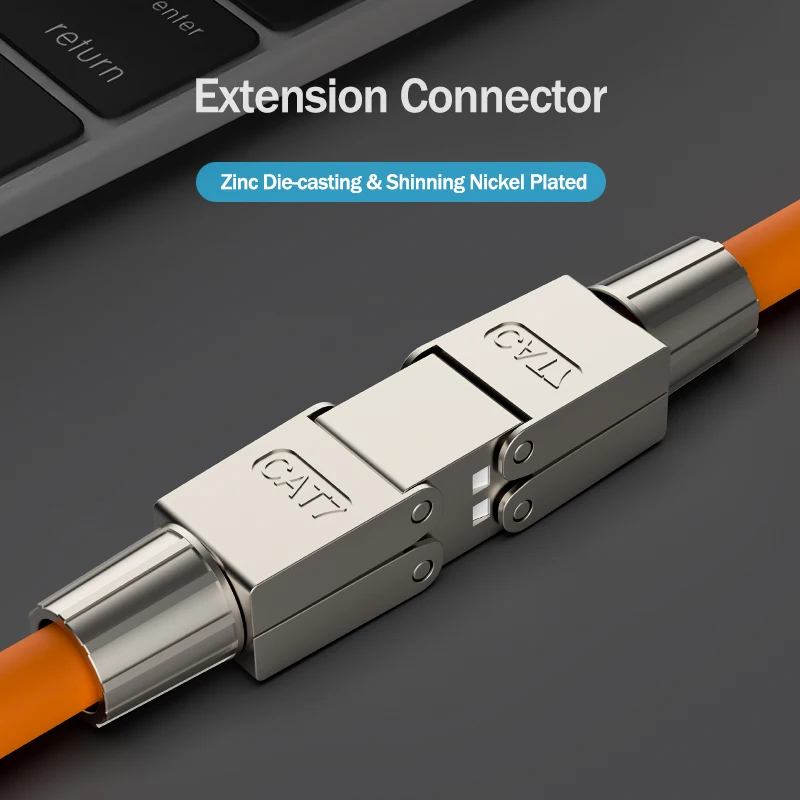 Linkwylan Cat6A Cat7 Cable Extender Junction Adapter Connection Box RJ45 Lan Cable Extension Connector Full Shielded Toolless ethernet network plug,ethernet cable connector,network cable connector
