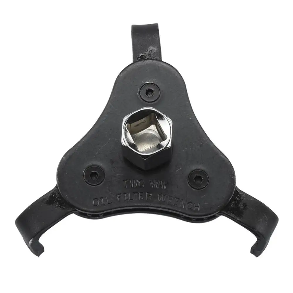 Auto Adjustable Universal Oil Filter Wrench With 3 Jaws Triangle Remover For Auto Motorcycle Car Repair Tool