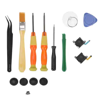 

18 in 1 Professional Security Game Bit Repair Tools Kit Screwdriver Set for Nintendo Switch 3DS 2DS Gamecube Tweezer Suction Cup