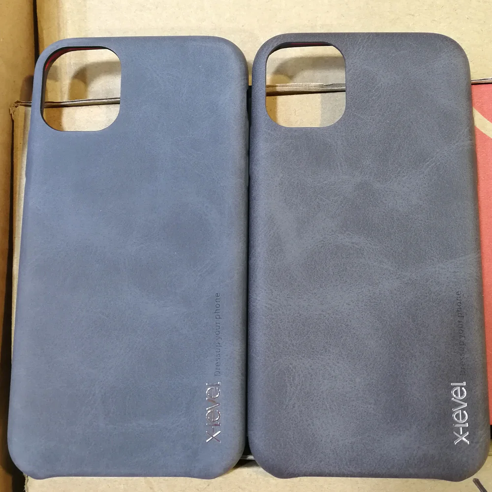 

X-Level Vintage Case For iPhone 11 Pro Max Retro X Level Matte Frosted Leather Back Protective Cover Shell
