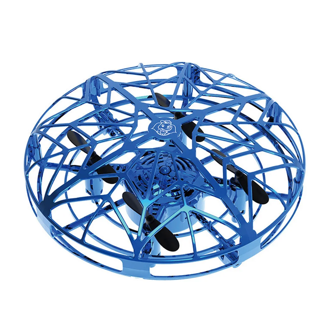 UFO форма Летающий анти Осень Дети Мягкий мини Infraed индукции ABS usb зарядка Drone Четыре оси износостойкий самолет