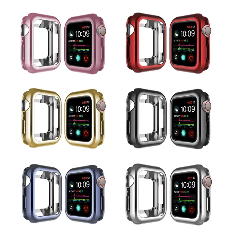 2019 TPU Protector Cover For Apple Watch Case 5 4 44mm 42mm Watch Case Frame Accessories 1