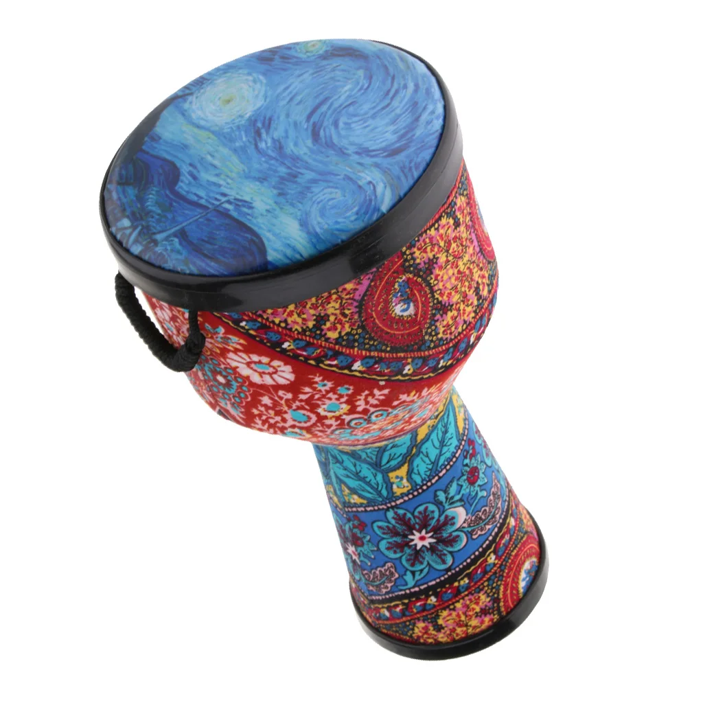 8 дюймов Djembe Африканский ручной барабан ударный инструмент для детей взрослых музыкальное представление