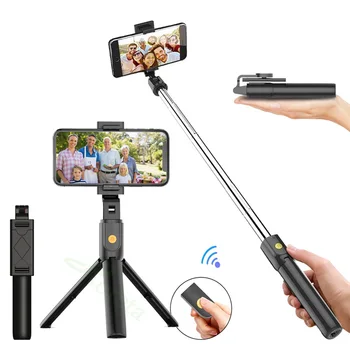 

Wireless Bluetooth Selfie Stick 3 in 1 Foldable Mini Extendable Tripod Monopod with Remote Control for iPhone Android with box